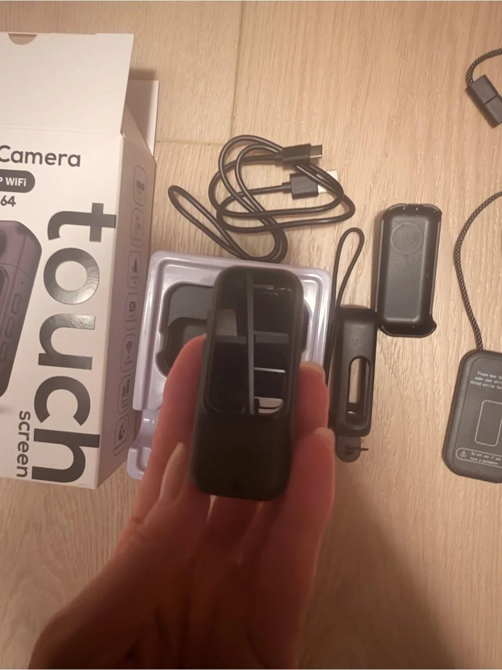 Thumb Action Camera, POV Camera Hands-Free Recording 180 rotating length